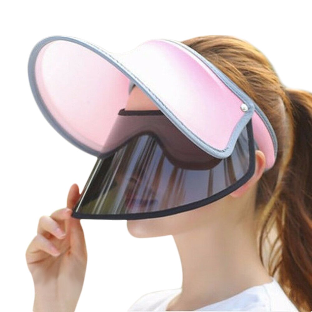 YAMEE Visor Cap voor dames en heren, met intrekbare brede rand