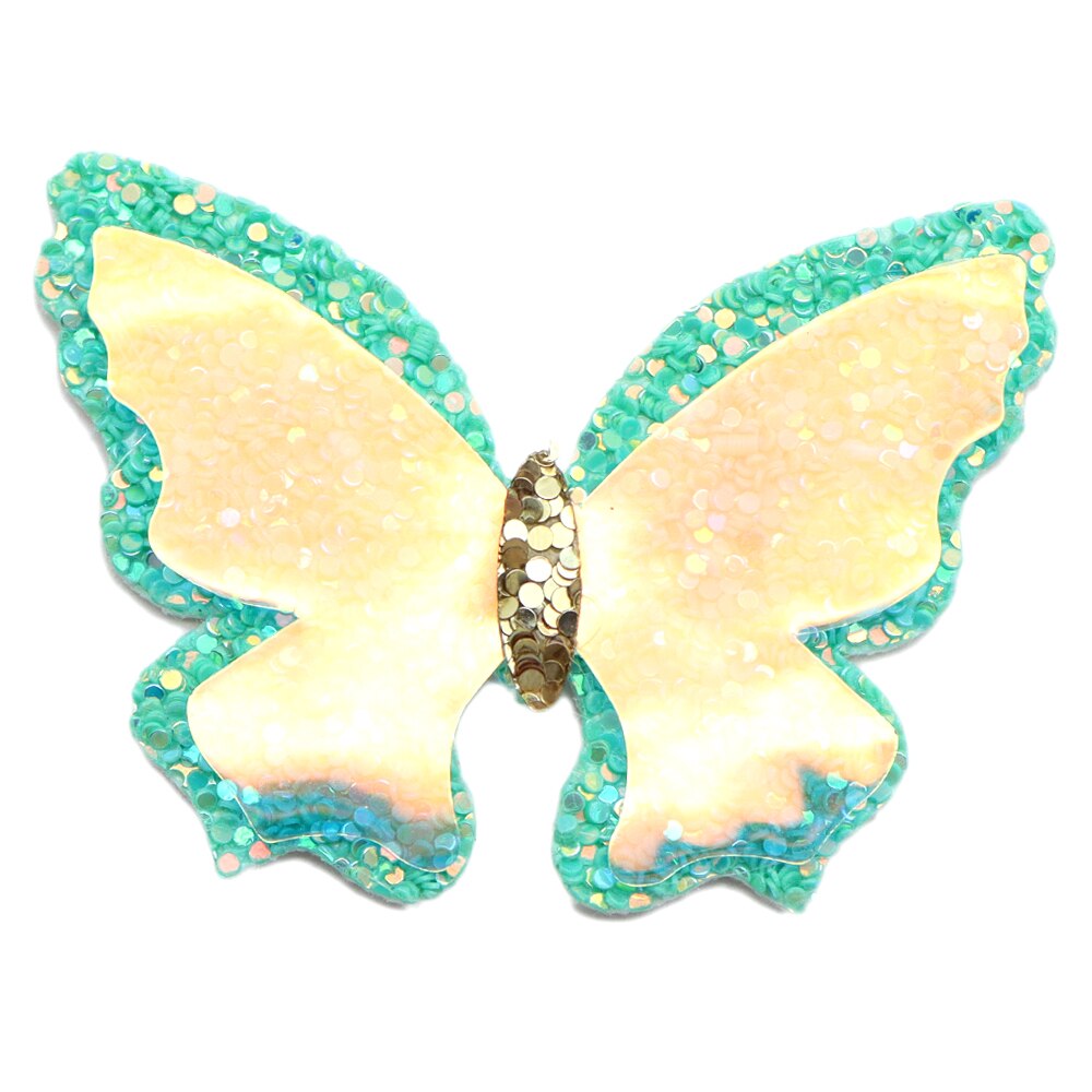 1 stk 47 * 48mm iriserende gennemsigtig sommerfugl syntetisk læder patch til håndværk dekoration ,1 yc 11328: 1104844002