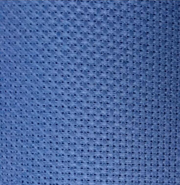 9th tissus de point de croix blancs/noirs/rouges/blanc cassé 50 x 50cm 14 toile aida  (14 ct)  fils: Vert clair