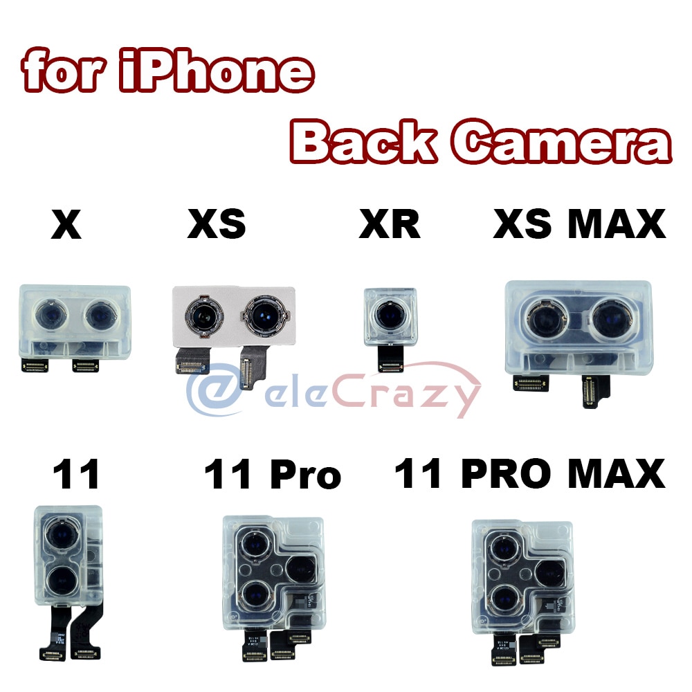 Original Rear Main Back Camera Flex Cable Ribbon for iPhone X XS XR XS MAX 11 11 Pro 11 Pro Max with Sensor 100% Tested