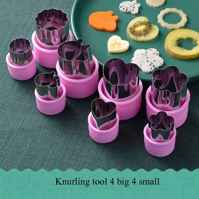 Digger Watermelon Spoon Fruit PlatterTool Set Carving Knife Die Cutting FruitAnd Vegetable Shape Round Slicer: Knurling tool