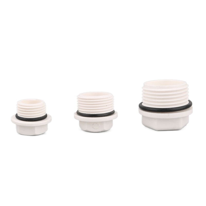 5pcs 1/2 3/4 1 Inch Male Thread End Cap PVC Pipe Plug For Garden Irrigation Aquarium Plastic Cap Nut