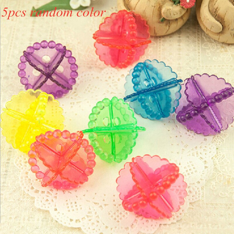 10 Pcs Decontamination Laundry Ball Anti-Winding Washing Ball Dryer Balls Keeping Laundry Fresh Drying Fabric Softener: 5pcs Color Mixed