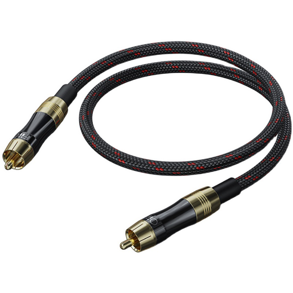 Fiio LR-RCA2 Dual RCA Gold-plated Digital Audio Adapter Cable RCA Plug for Amplifier Player PC TV DVDs Speakers BTA30(50cm)