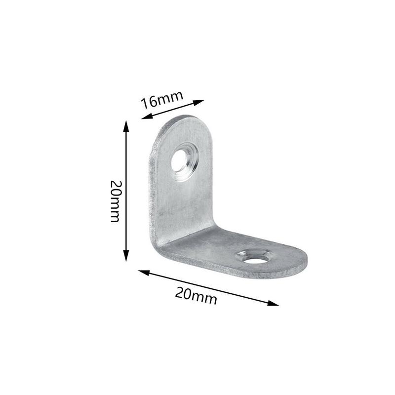 Steel Shaped L Corner Bracket Shelf Support Metal Tool Proofread Angle For Furniture Right D6J8