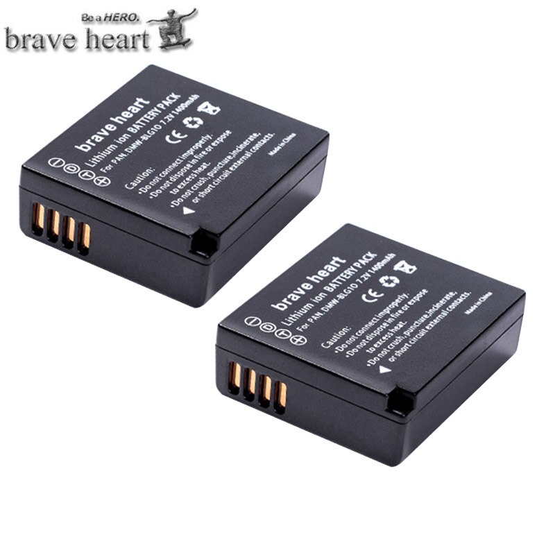 TYPE-C double chargeur + DMW-BLG10 DMW BLG10E BLG10 batterie d'appareil photo pour Panasonic Lumix DMC GF6 GX7 GF3 GF5 DMW BLE9 BLG10: 2battery