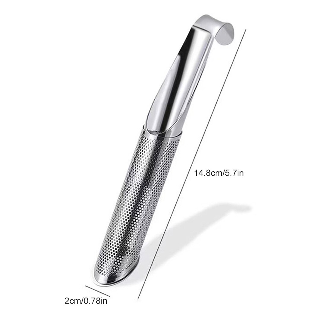 Portable Home Tea Accessories Filter Stainless Steel Tea Maker Piping Tea Spoon Brewer Long Handle Metal Cup