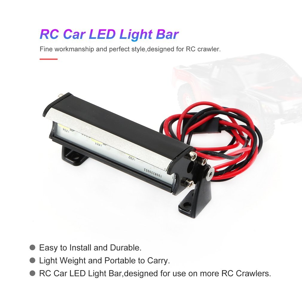 RC Auto LED Licht Bar für Traxxas Traxxas 1/16 Teton/Gipfel/E-Revo Redcat RC Felsen Raupe lkw Körper Hülse Dach Lichter