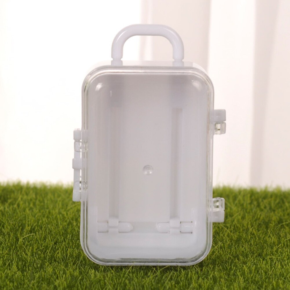 12pcs Mini Cute Party Favors Wedding Birthday Candy Box Suitcase Shape With Handle Baby Shower Portable Lightweight