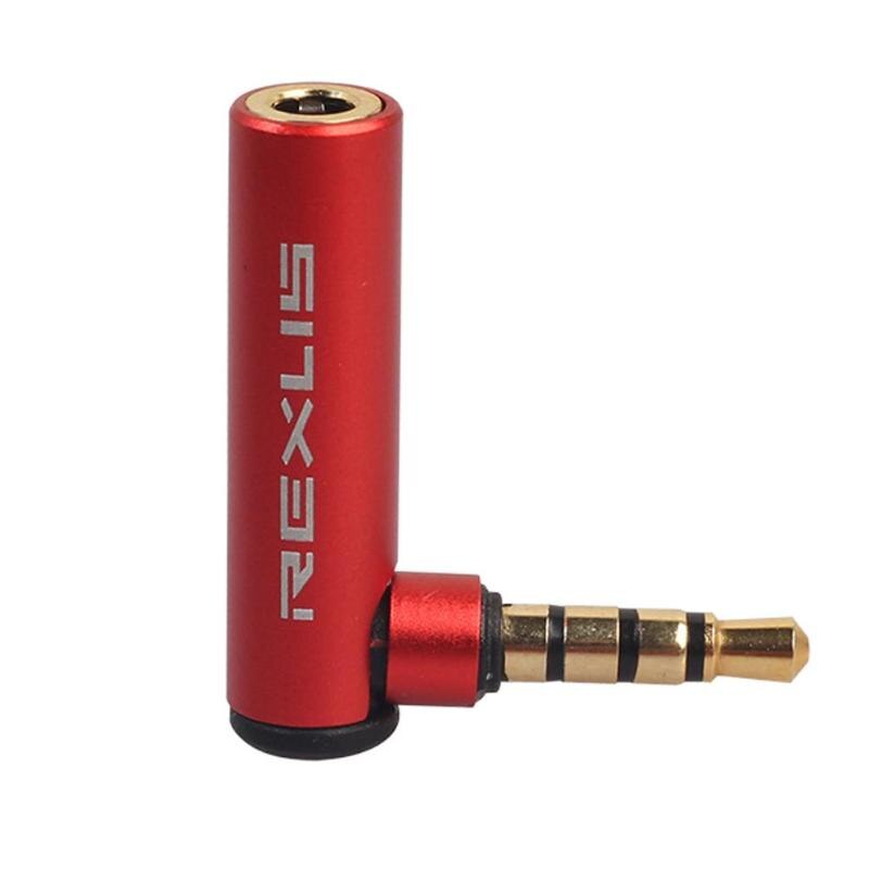 Cable adaptador OMTP a CTIA, convertidor de auriculares Universal de 90 grados de 3,5mm, macho a hembra, conector Aux a Aux de 3,5mm, 1 Uds./5 uds.: 1pcs