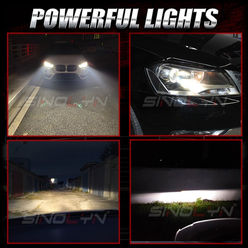 Sinolyn D2S D2C Hid Xenon Lamp Bi-Xenon Projector Lens Licht Lampen Koplamp Accessoires Retrofit Diy 4300K 6000K 8000K 12V 35W