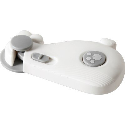 Cerradura de mano antipellizco para bebé ballena, cerrojo de seguridad infantil, Protector para armario, ventana, refrigerador, cajón de puerta: Blanco