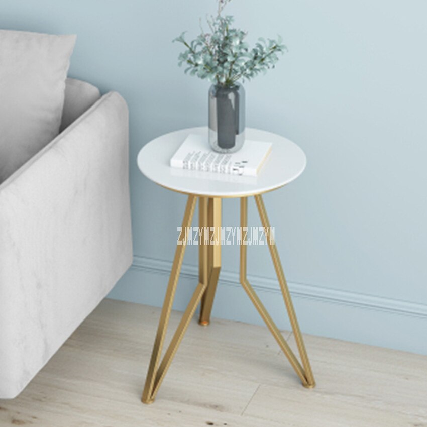 JM001 Marble Side Table Nordic Small Round Table Sofa Corner Coffee Table easy assembly Living Room Coffee Table