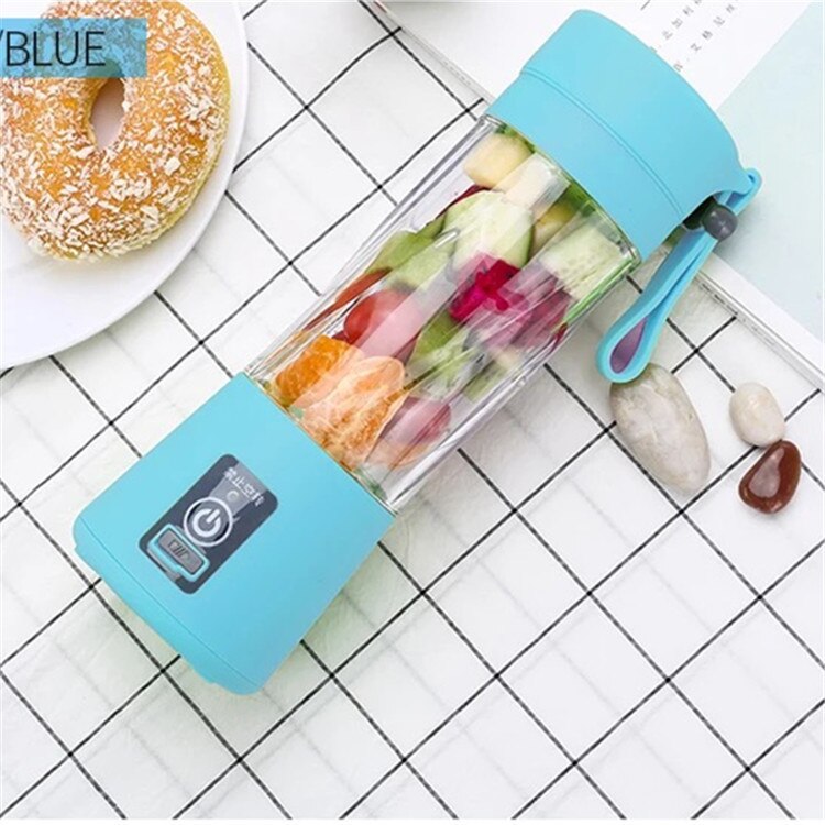 Tragbare Mini Orange Presse Entsafter Tasse Flasche USB Elektrische Obst Zitrus Zitrone Entsafter Milch Rührgerät 380ML Ladung Entsafter