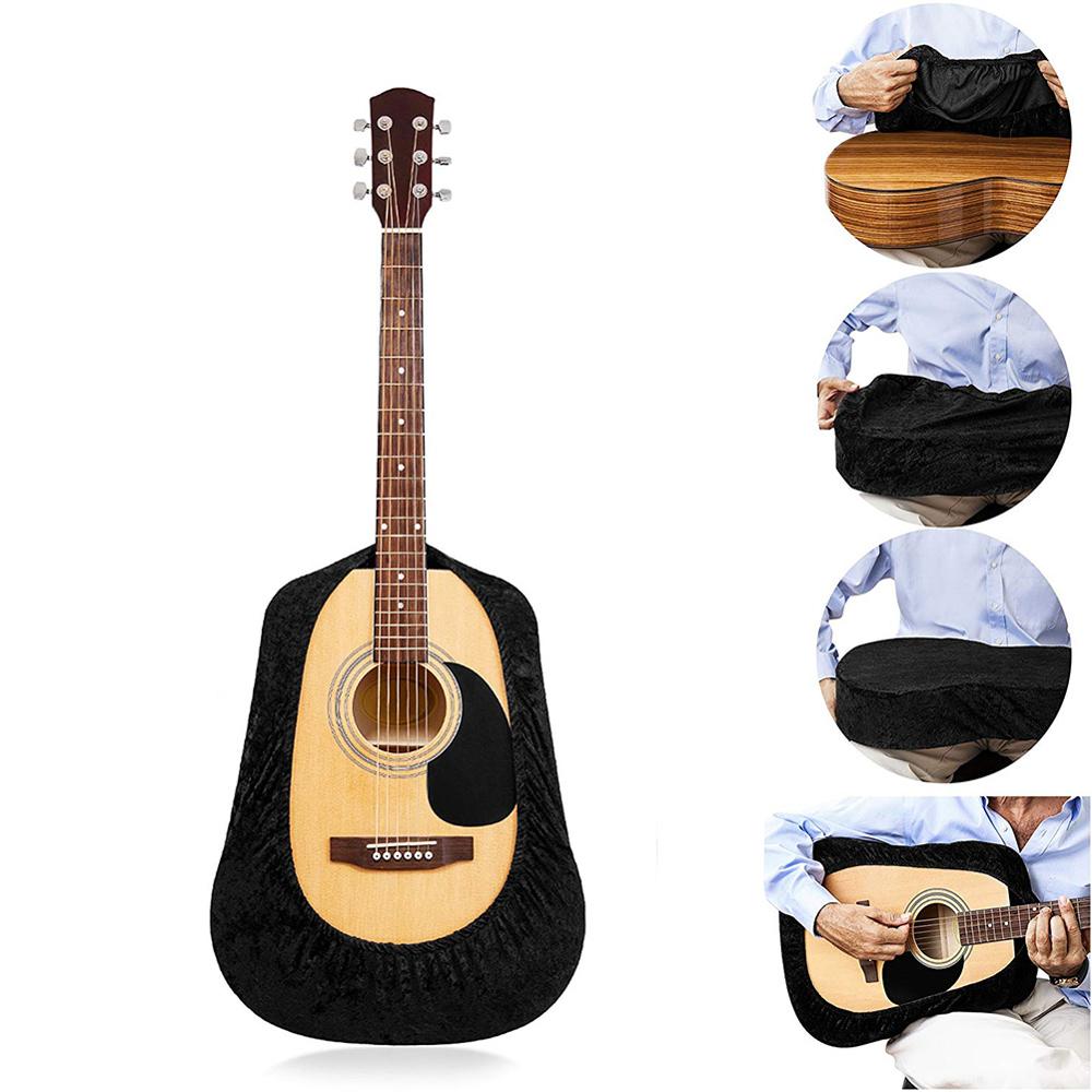 Gitaar Cover Fluwelen Gitaar Protector Gitaar Gig Bag Beschermhoes Voor Akoestische Klassieke Cutaway Gitaren Blackукуле