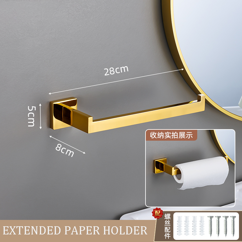 Gepolijste Gouden Badkamer Hardware Set Accessoires Haak Handdoek Bar Toiletpapier Houder Handdoek Ring Badhanddoek Houder Badkamer Set: Paars