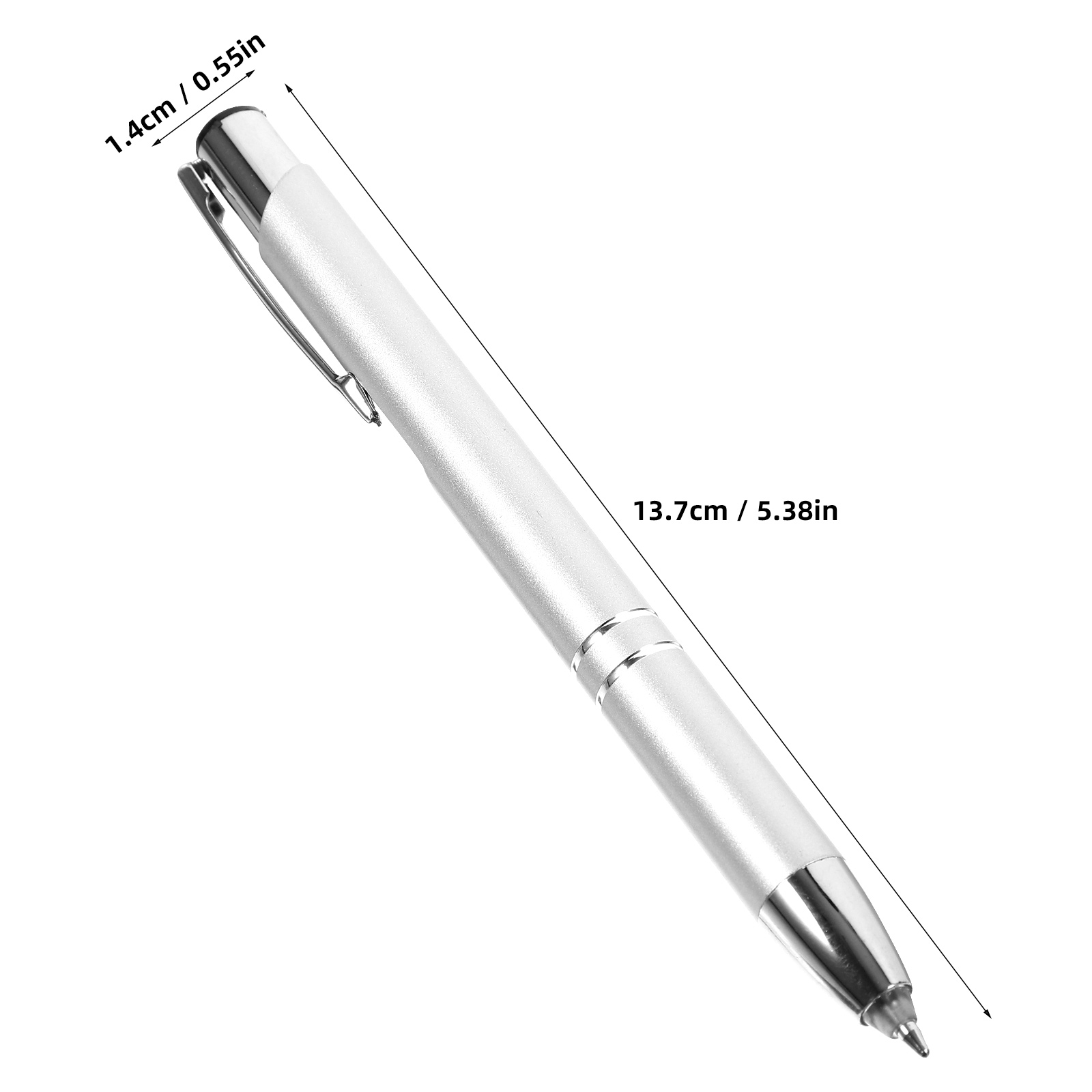 LED-Lichtstift, Metall-Kugelschreiber, Unterschriftenstift, Bildschirm-Stift-Stift, beleuchtete Spitze, LED-Taschenlampe, Stift für Büro, Nachtschreiben