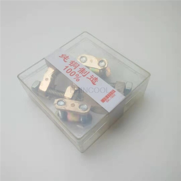 Thickened pure copper car battery clamp pile head battery connector line positive and negative pair of battery clamp head