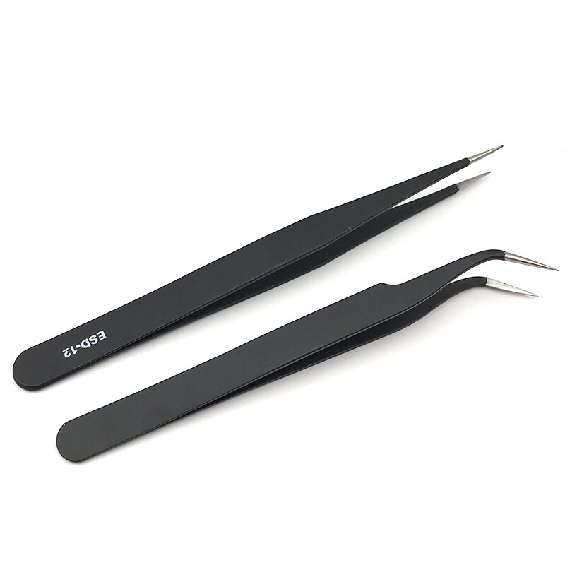 Outil d'ouverture de réparation de téléphone portable en métal démonter pied-de-biche en acier en métal levier ensemble d'outils à main de téléphone: 2 Pcs Tools-ESD