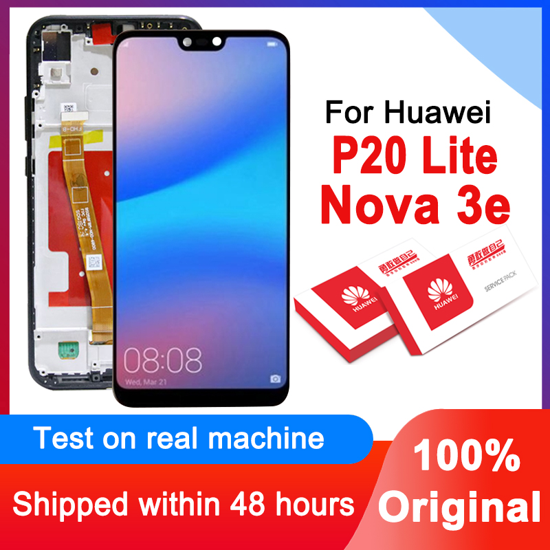 100% Original 5.84 ''LCD Ersatz Für Huawei P20 Lite / Nova 3e LCD Anzeige Touchscreen Digitizer Montage ANE-LX1 ANE-LX3