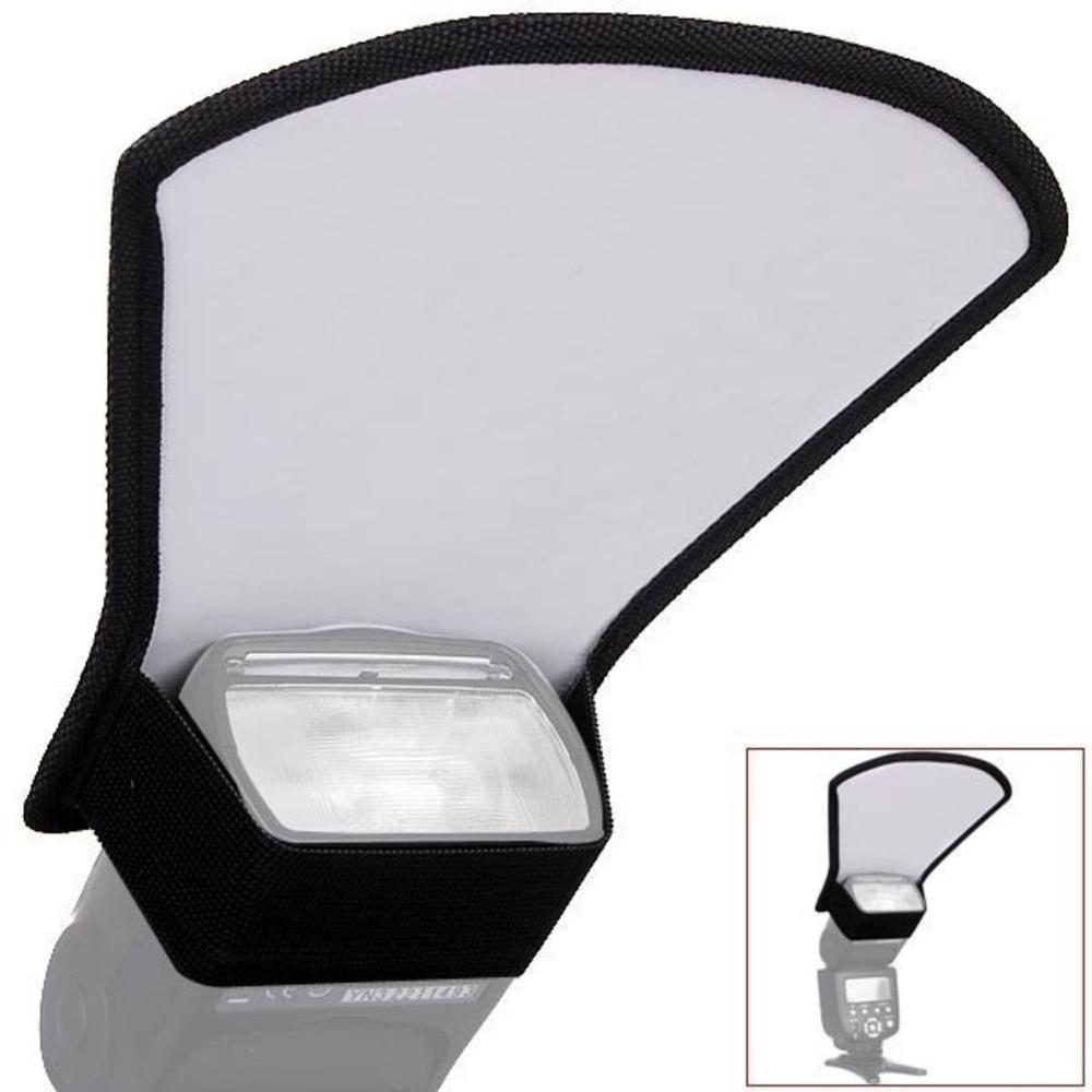 1 Pcs 2-In-1 Zilver/Wit Camera Diffuser Softbox Photo Light Reflector Voor Canon Camera 'S Size 11*18*20 Cm