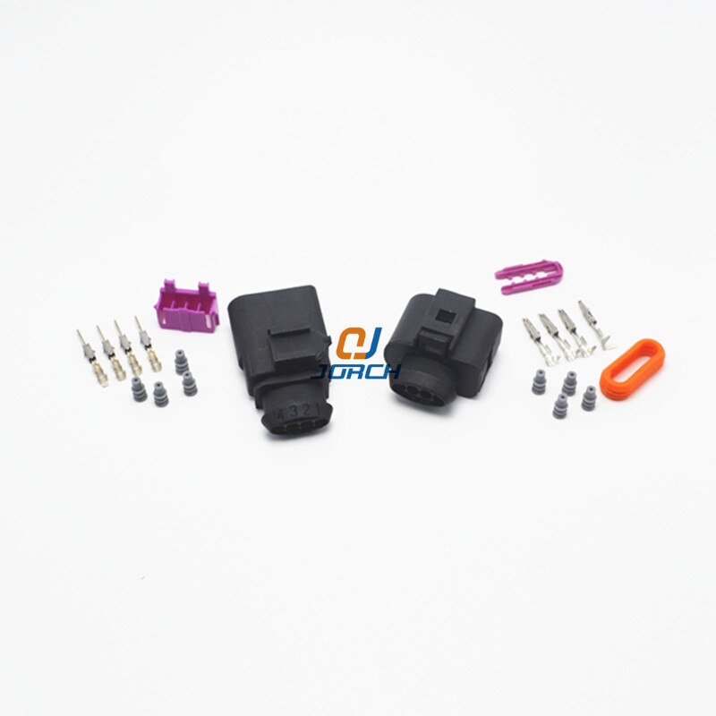 1 set 4 Pin way 1.5mm Auto Temp sensor plug waterproof Electrical Wire connector for VW car truck 1J0973804 1J0973704