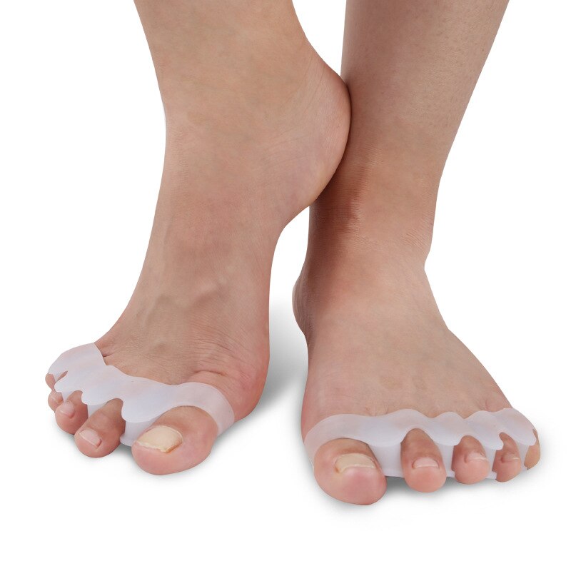 2 Stks/set Siliconen Teen Separator Duim Valgus Corrector Protector Teen Voet Orthese Teen Tool Pad Zorg Verpleging Bone A1N8