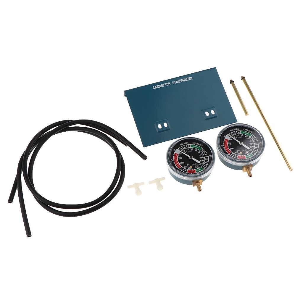 Motorcycle Carb Carburetor Vacuum Gauge Synchronizer Balancer Tool Kit Durable Easy to Install 70mm Dia