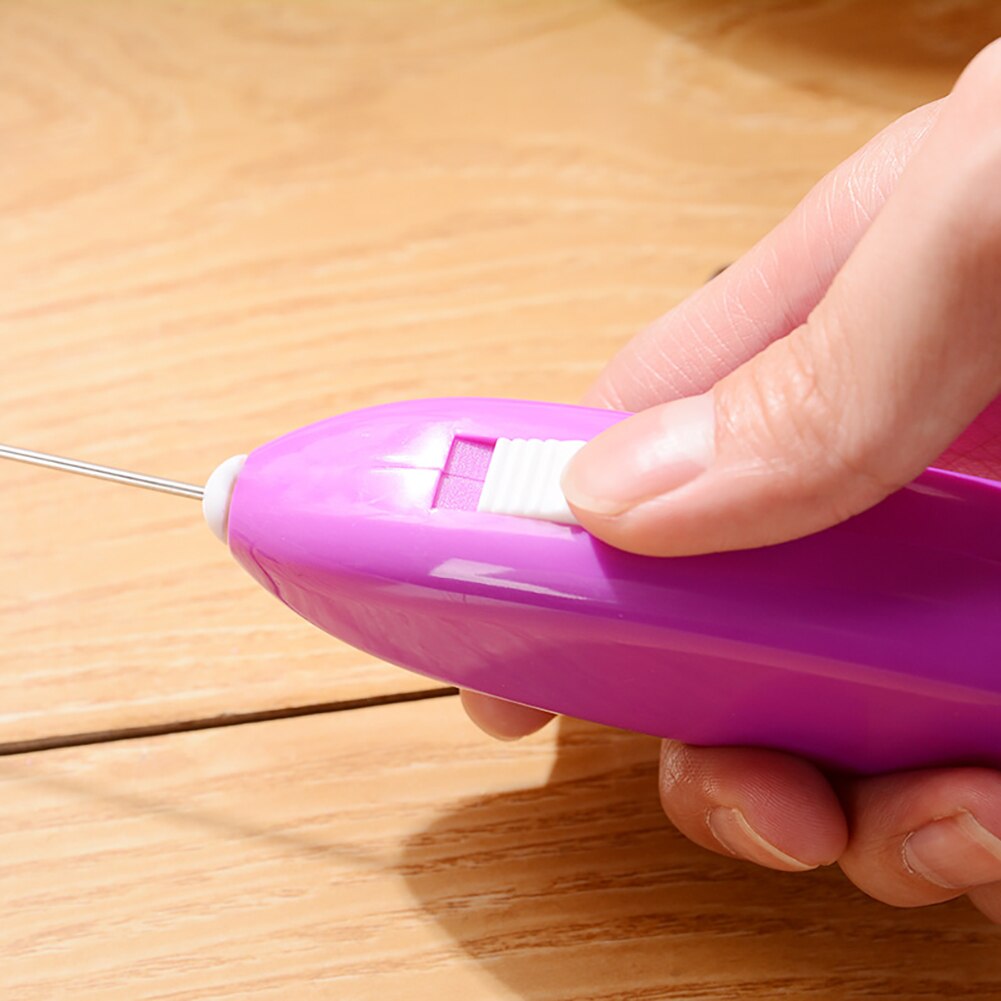 Mini Practical Handheld Home DIY Battery Operated Automatic Kitchen Tools Stainless Steel Portable Milk Frother