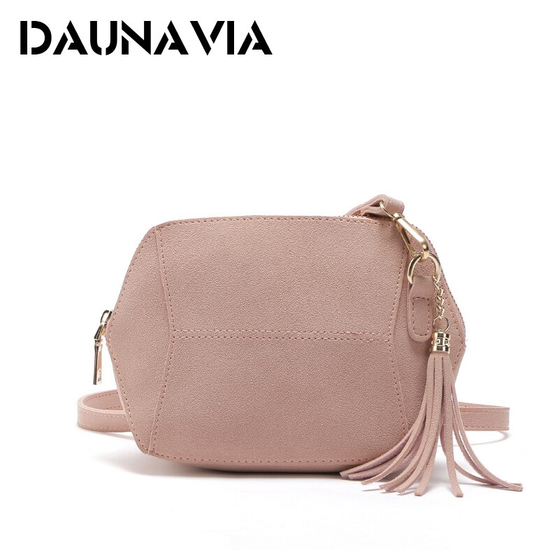 Daunavia Womens Faux Suède Diagonale Schoudertas Dames Solid Zipper Satchel Handtas Tote Hobo Emmer Zachte Crossbody Tas