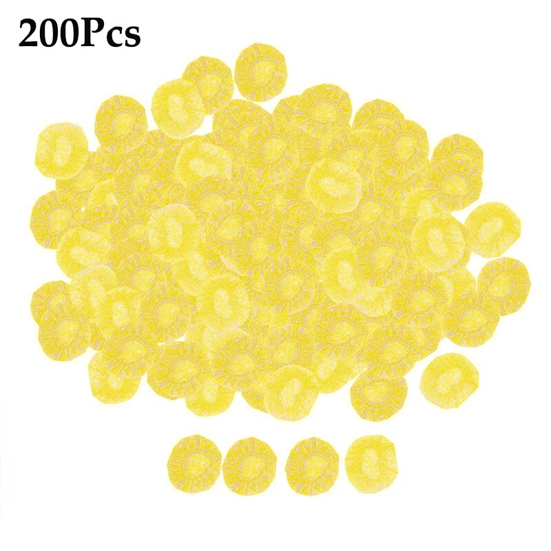 200 unids/set con micrófono higiene cubierta olor eliminación desechables Mike cubre micrófonos escudo Micraphone calcetines micrófonos: YELLOW