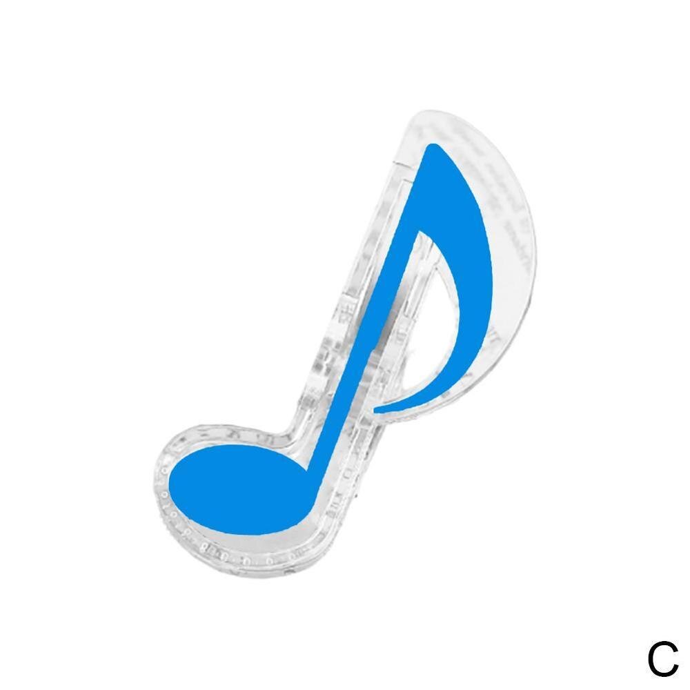 Muziekboek notitie clip plastic piano muziekboek pagina g clip sleutel muziek accessoires clip  p4 q 3: Blauwe muzieknoten