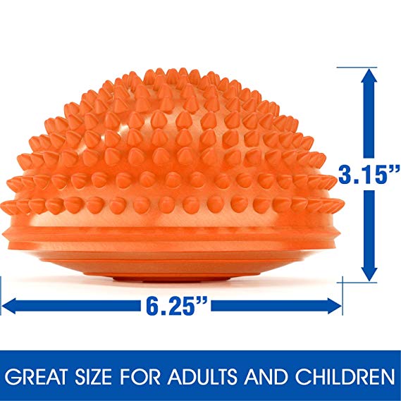 4pcs/lot 16cm Children Hemisphere Stepping Stones Spiky Massage balance Ball yoga half ball Sensory Integration w ball pump free