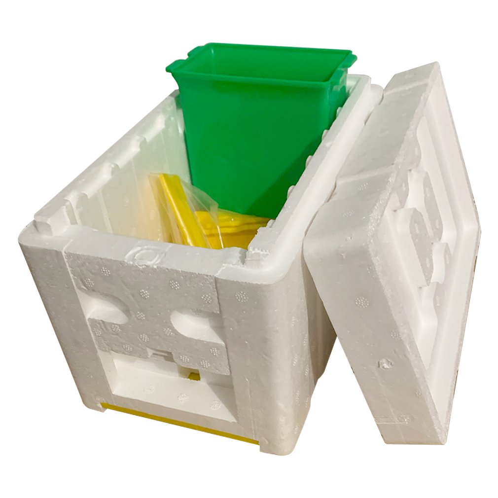 Bee Mating Box Beekeeping Tools Foam Beehive Bee Mating Box Bee Queen Reserve Box Pollination Case Set Breeding Equipment