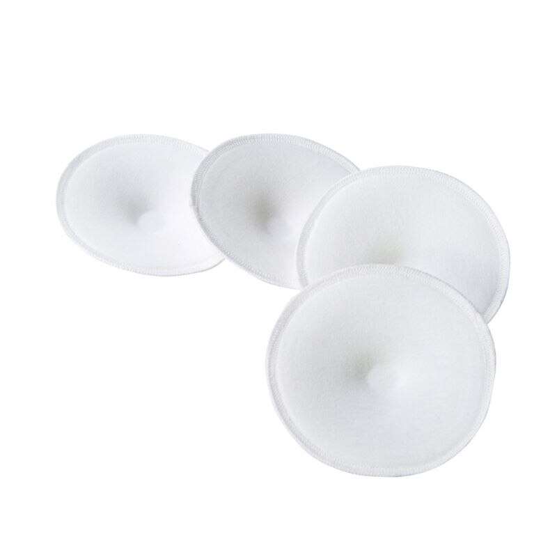 4Stck Waschbar Brust Pads Anti-überlauf Mutterschaft Pflege Pad Baby Stillen