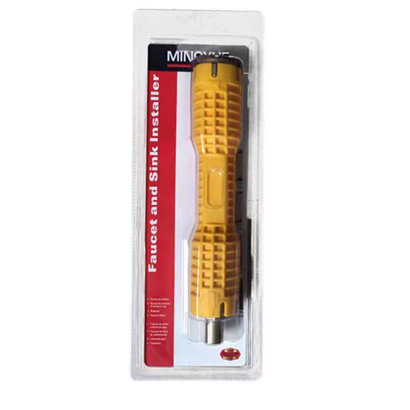 Multifunction Faucet and Sink Installer Wrench Set Repair Plumb Tool for Toilet Bowl Bathroom Kitchen Pipe Socket Spanner