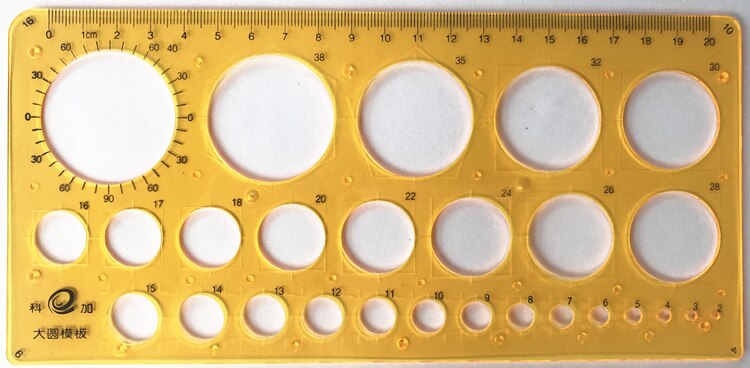 1PC Engineering drawing ruler Item Curve Template ruler office and school Painting measuring tools: P kJ002