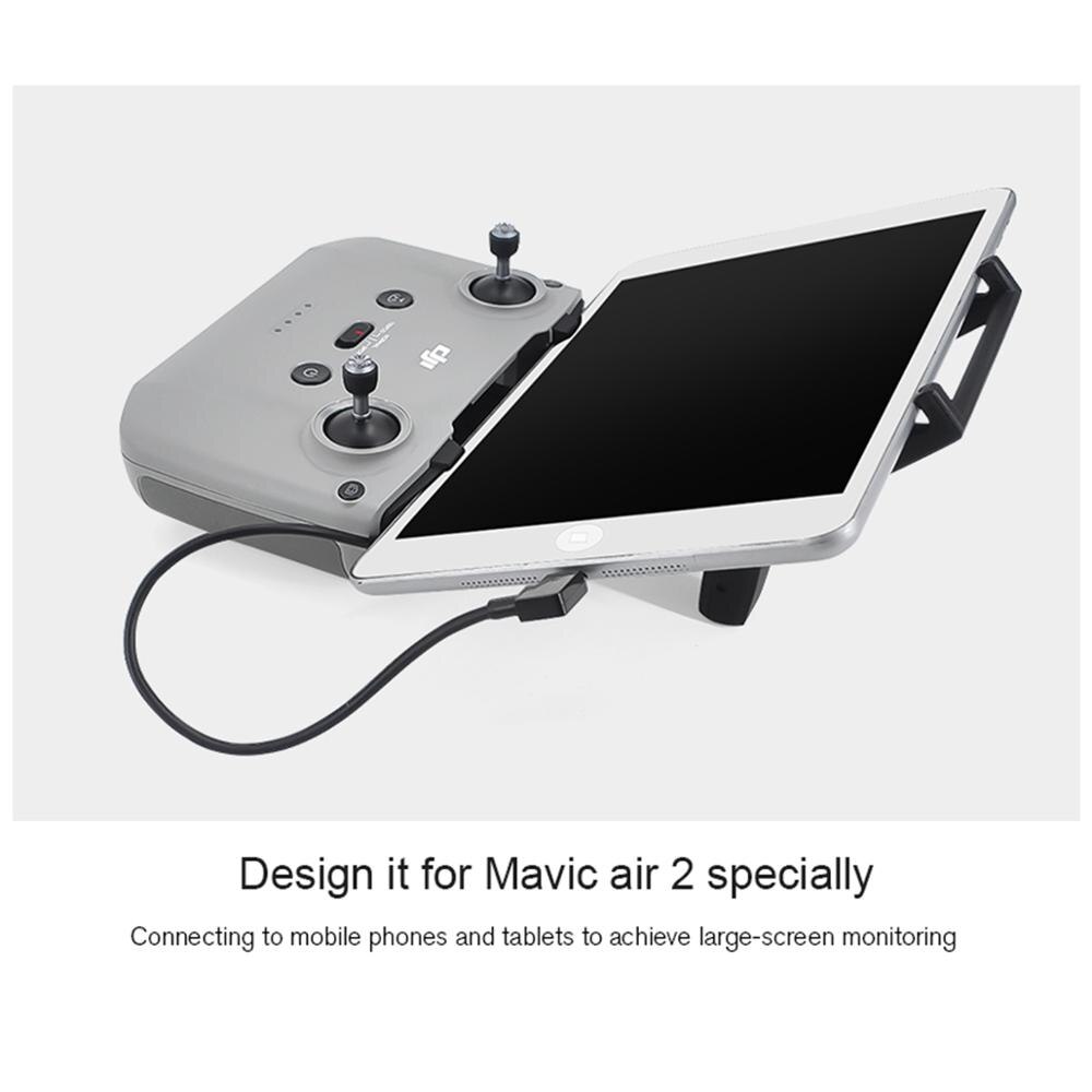 10 stk dji mavic air 2 tilbehør fjernbetjening micro usb type-c ios android otg datakabel 30cm til smartphone tablet kabel