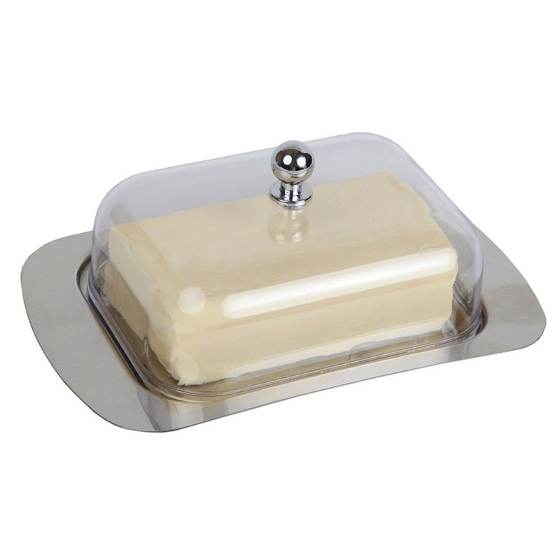 Roestvrij Staal Boter Doos Voor Keuken Koken Gerechten Steak Opslag Schotel Lade Met Cover Handig Bakken Brood Gebak Container