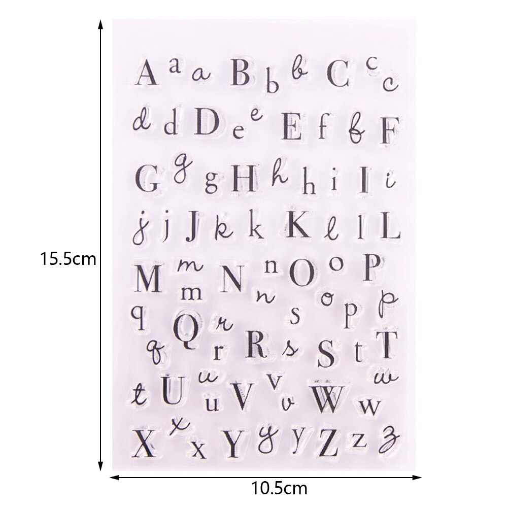Alphabet Letters Calendar Transparent Clear Rubber Stamp Sheet Scrapbooking Photo Album Paper Card DIY Craft Album Diary Stamps: 03