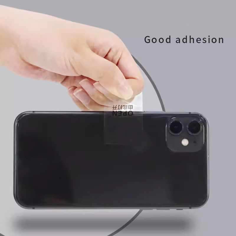 1000 stücke transparente selbst klebende Versiegelung aufkleber Geschäfts verpackungs etiketten verpackungs siegel öffnen Pfeile, sterben leicht abzureißen sind