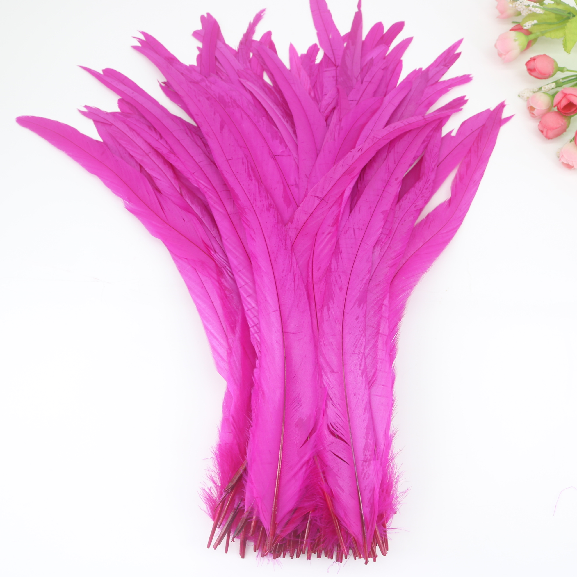 50 teile/los Hahnenfedern Karneval Federn für Dekoration 25-40 cm und Zubehör für sterben Tisch NäHenne Hühnerfedern Kleid
