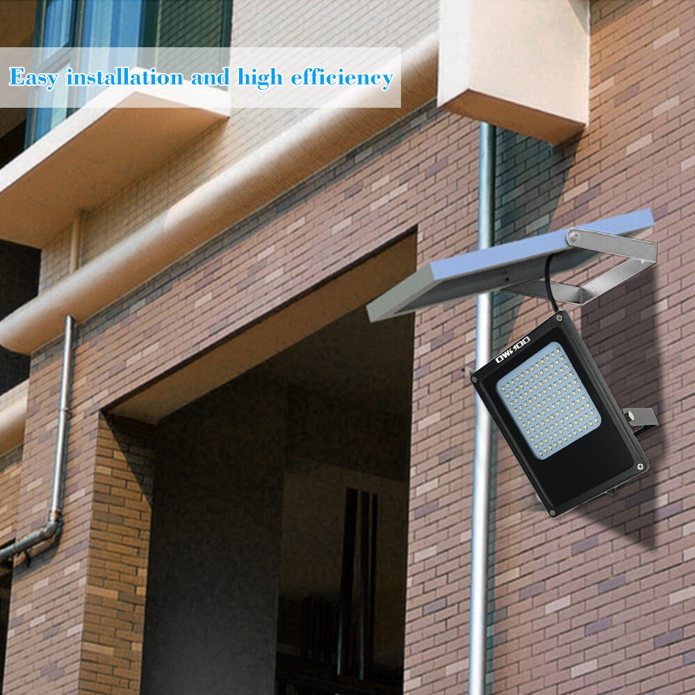 Solar Powered Floodlight 120 LED Solar Lights IP65 Waterproof Outdoor Security Lights for Home, Garden, Lawn