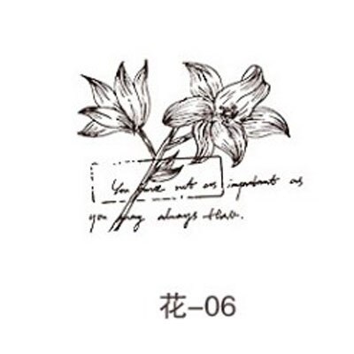 Söta skogsdjur vintage stämpel diy trä gummistämplar sigill för scrapbooking studentpris reklampapper: Blomma