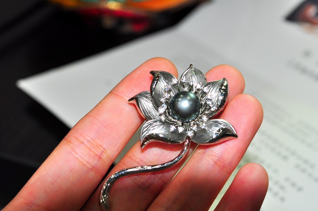 Parel Broche Fijne Sieraden Gold Filled 8-9Mm Natuur Zee Water Tahiti Parel Broche Voor Vrouwen Fijne Verjaardag cadeautjes