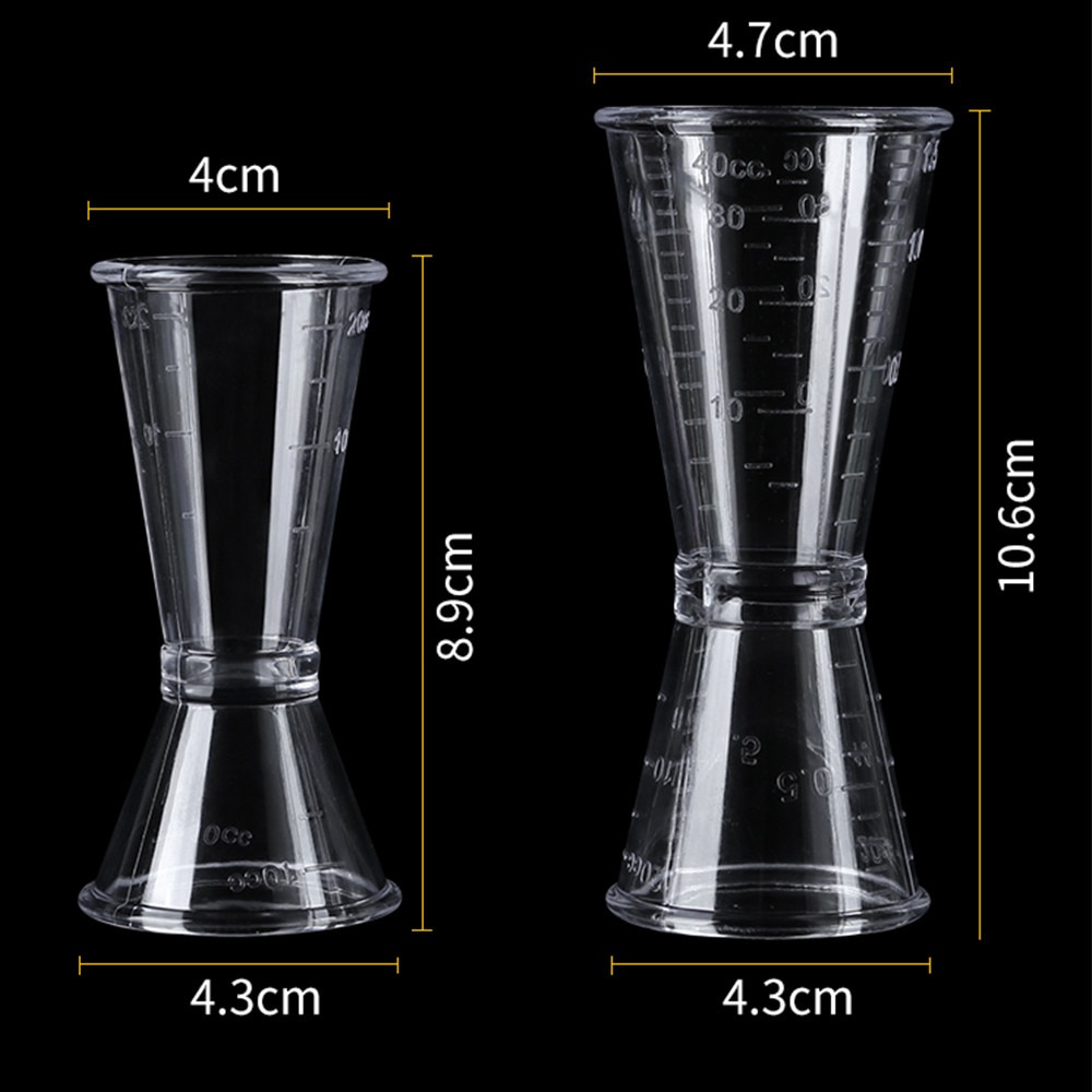 Shaker à Cocktail, gobelet doseur à Double esprit, 10, 20 ou 40ML, pour Bar à la maison, Gadget de fête