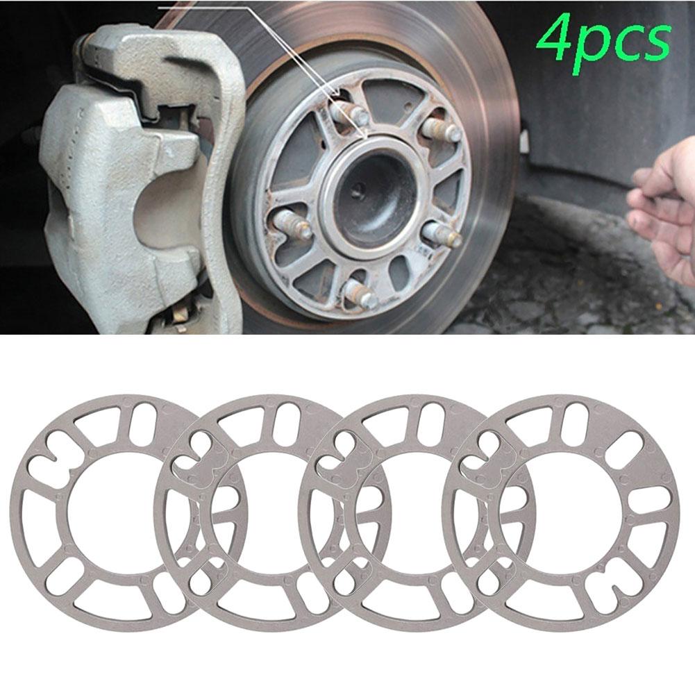 4 pièces 3mm 5mm 8mm 10mm universel en alliage d'aluminium voiture roue pneu entretoises cales ensemble