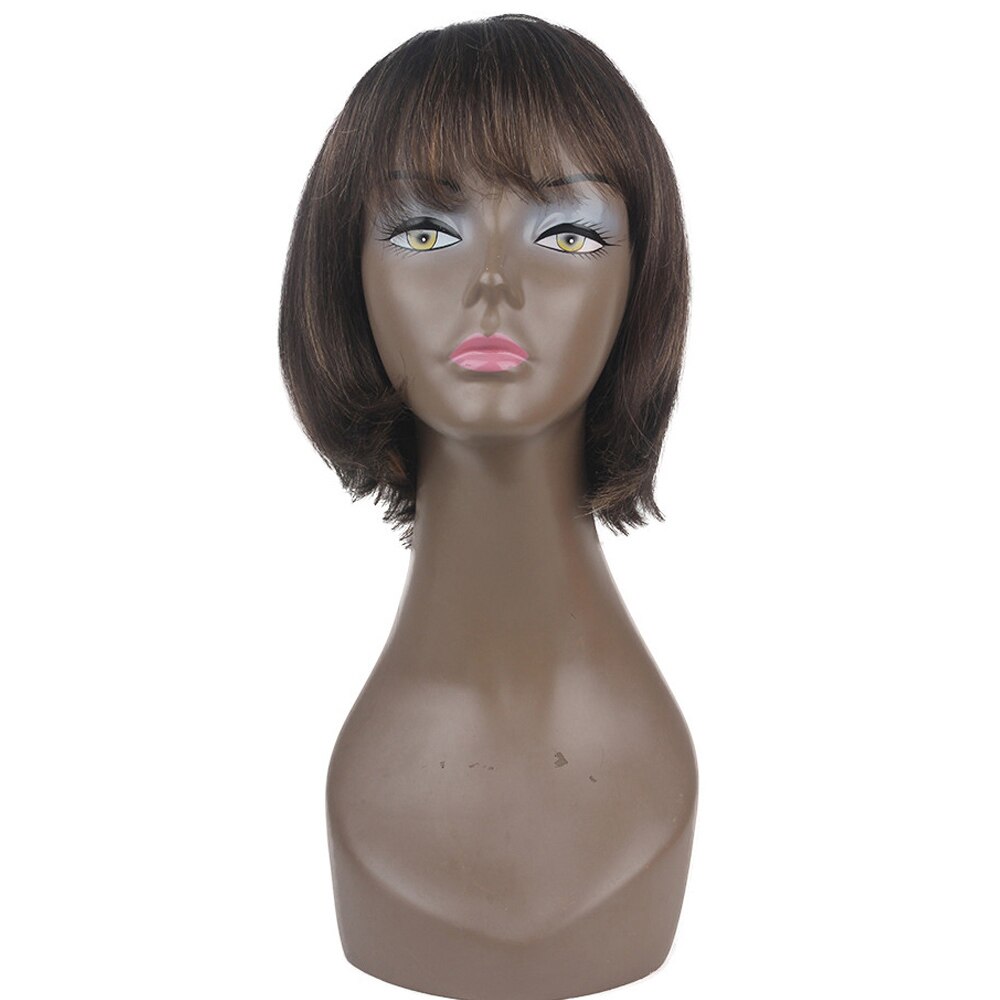X-TRESS de alta temperatura fibra ombre peruca na moda para mulheres perucas de cabelo sintético bob curto com franja lateral longa: P4/30