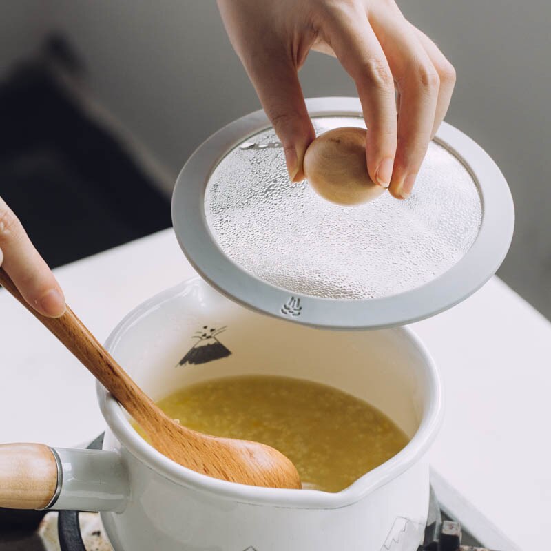 Tapa de vidrio templado multifuncional, olla a prueba de explosiones, visualización a prueba de gotas, borde de silicona, utensilios de cocina, piezas de utensilios de cocina