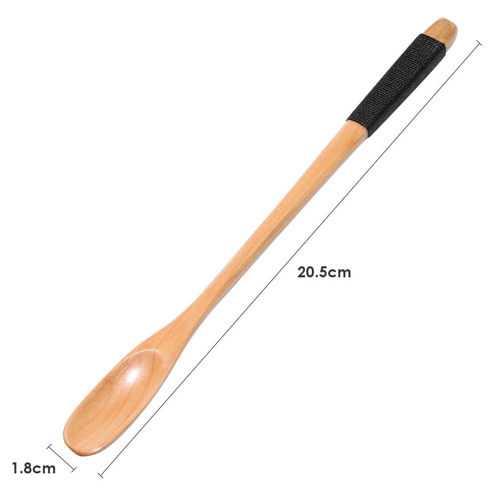 Natural Wood Chopsticks Spoon Japanese Korean Reusable Chopsticks for Sushi Kitchen Tableware Chinese Set Handmade: Spoon 2